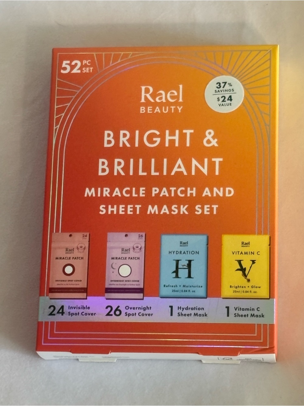 Rael Beauty Bright & Brilliant Miracle Patch and Sheet Mask Set